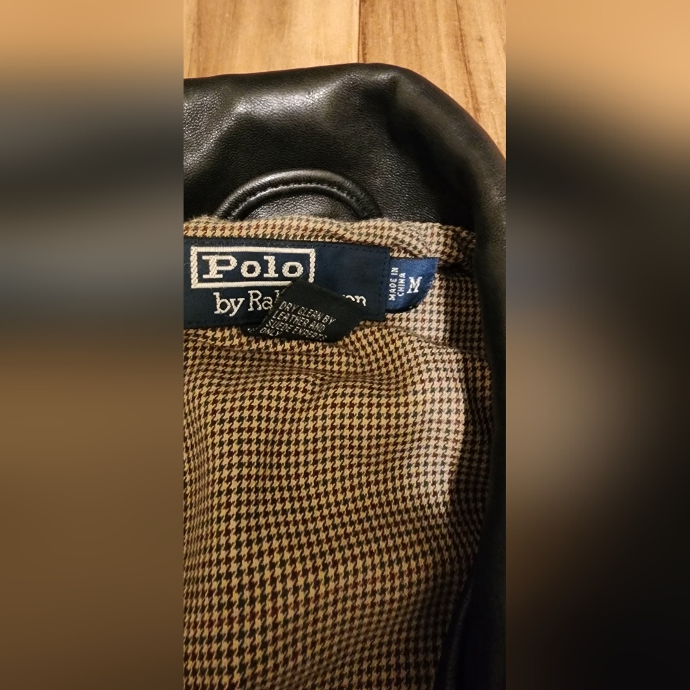 Leather Polo Jacket  Ralph Lauren